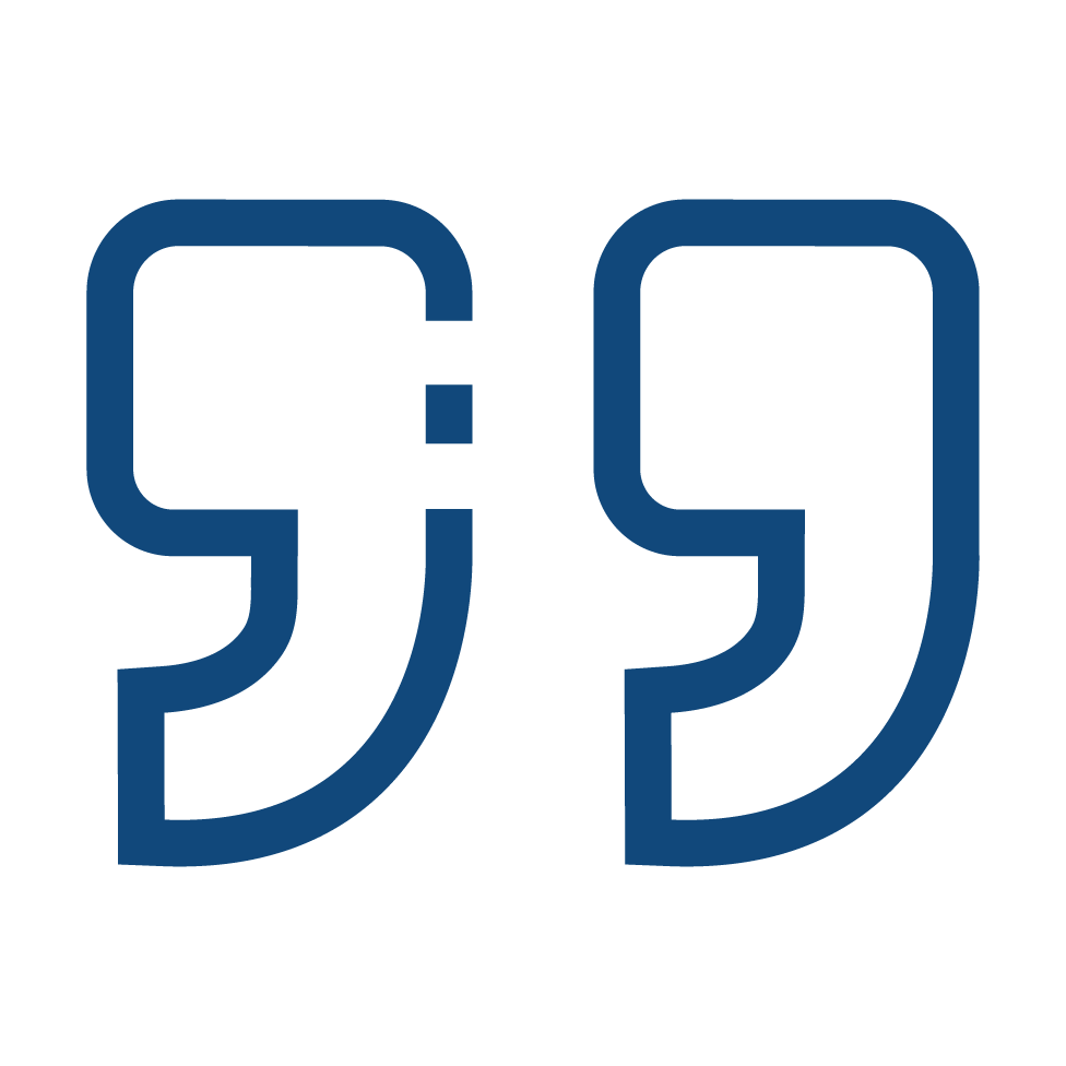 Quotation Mark Image, blue